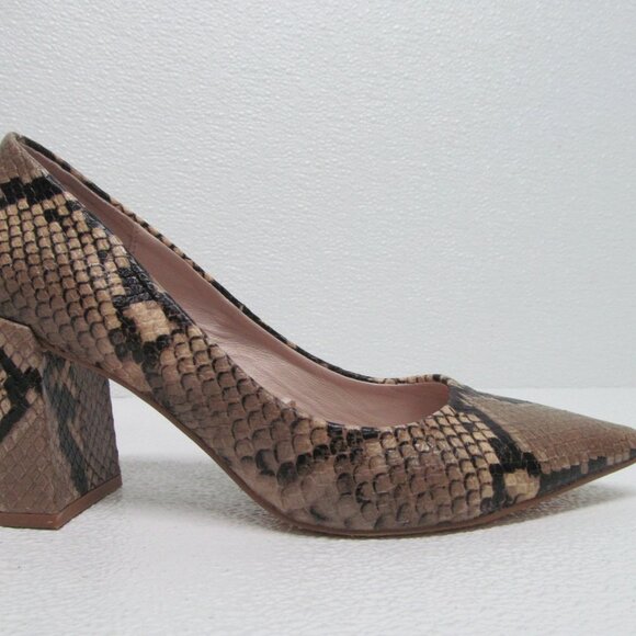 Zara Basic Collection Snake Print Pumps Size 6 - Picture 6 of 9